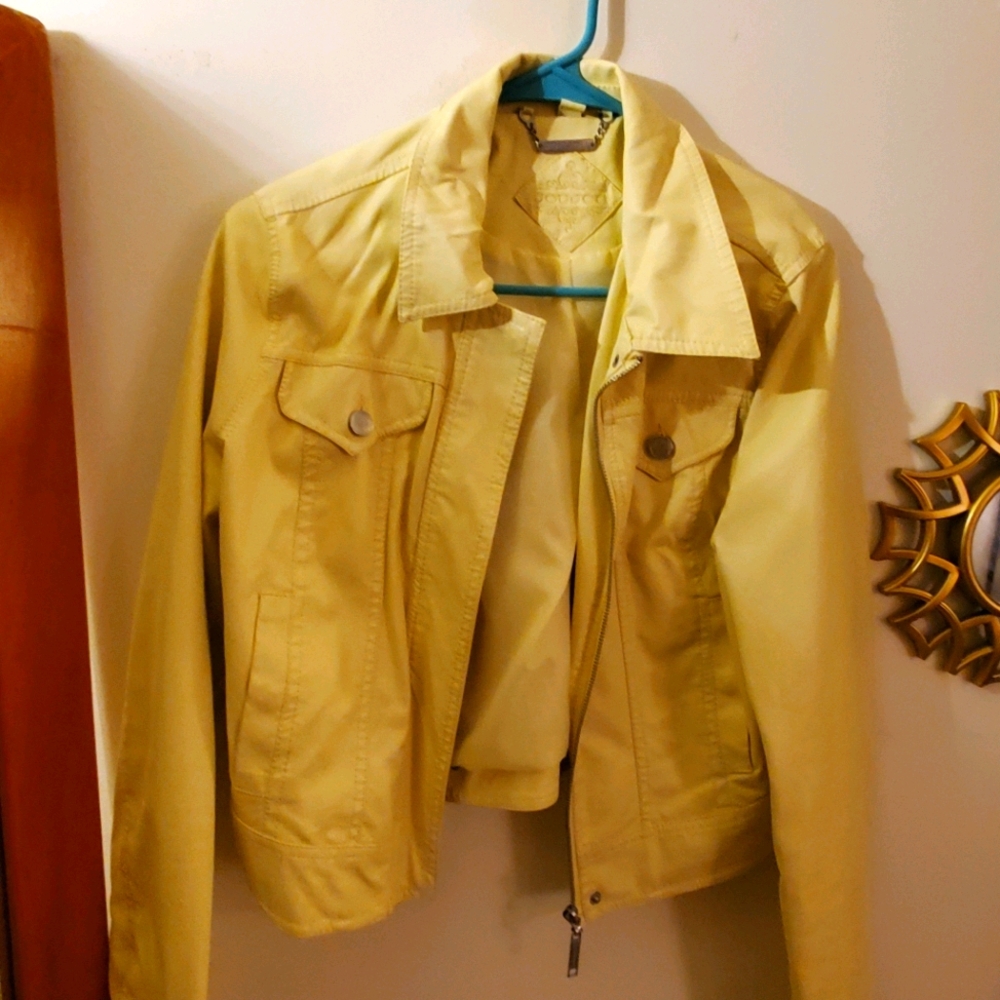 Yellow Leather Jacket